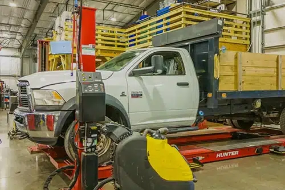 Diesel Engine Repair in Blowing Rock, NC At L&N Performance. Vehicle in auto repair shop for diesel engine repair